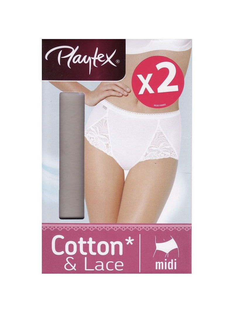 Pack 2 bragas algodón Cotton Fancy Playtex
